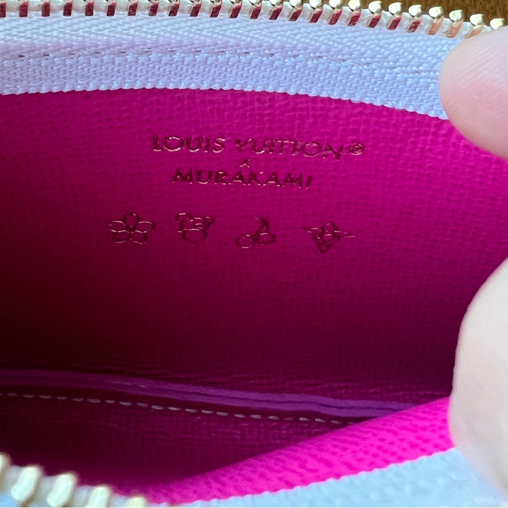 Louis Vuitton Murakami white multicolor key pouch - Picture 4 of 5